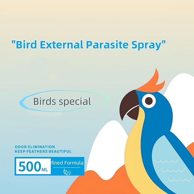 Premium Bird Odor Eliminator Spray for Freshening Your Feathered Friend - A Must-Have for Bird Owners(500ML)