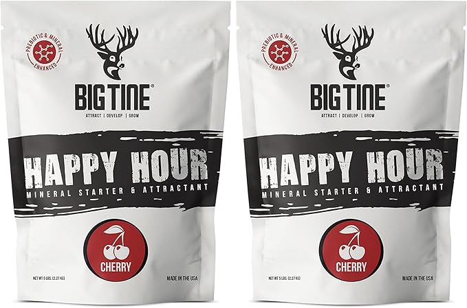 Big Tine Happy Hour, Cherry Flavor, 5 lbs Bag, Maximized Intake, Enhances Digestibility, Packed with Vitamins and Minerals (Pack of 2)
