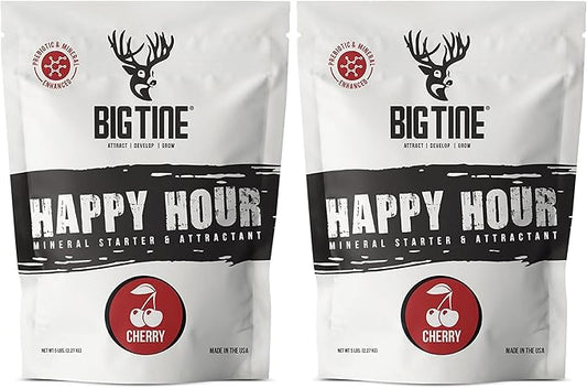 Big Tine Happy Hour, Cherry Flavor, 5 lbs Bag, Maximized Intake, Enhances Digestibility, Packed with Vitamins and Minerals (Pack of 2)