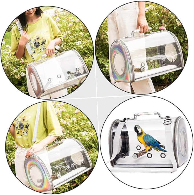HANABASS Portable Parrot Carrier Bag Bird Backpack Carrier for Travel Parrot Storage Bag for Outdoor Activities