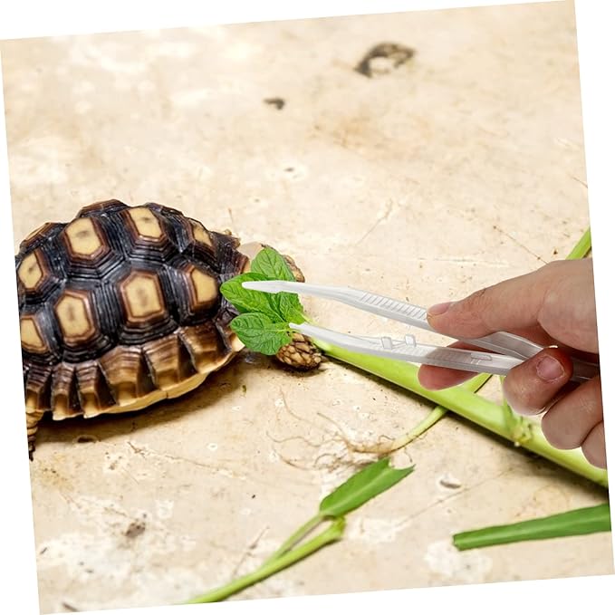 2Pcs Night Glow Feeding Tweezers for Reptiles Flexible Pet Feeding Clip Tools Design for Lizards Turtles Frogs Convenient Night Use
