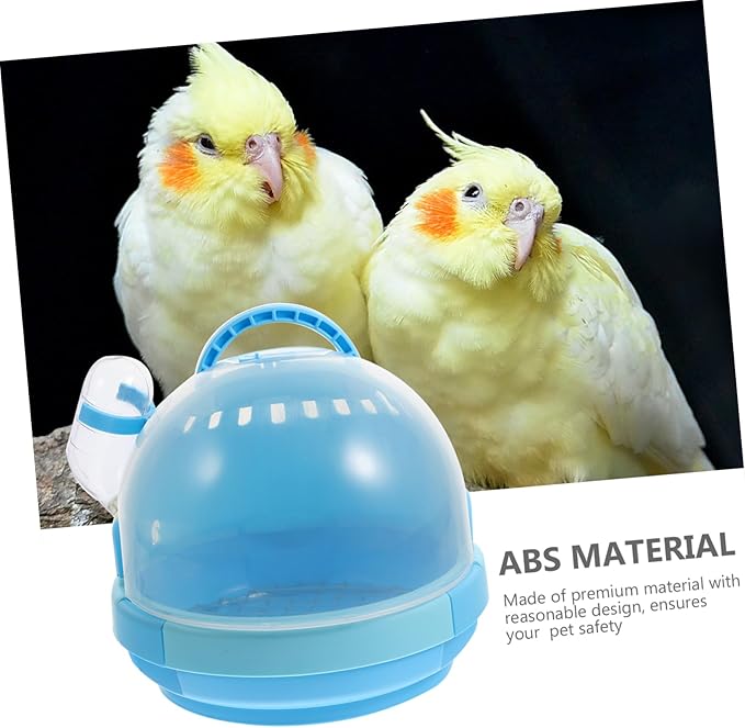2PCS Portable Handheld Bird Carrier Cage Travel Cage for Parrots and Budgies Outdoor PET Bird Carrying Case Perch and Tray