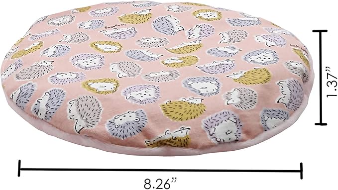 Handmade Sleeping Bag Pouch Hideout Cave Habitat for Hedgehog Guinea Pig Hamster Ferret Squirrel Small Animal Bed Nest House Cage Portable Big Cushion (Pink)