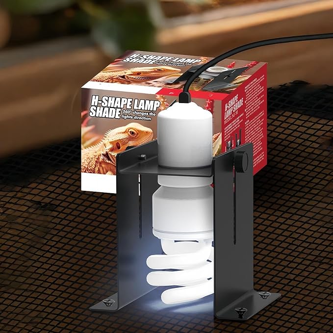 Adjustable Light Holder - Adjustable Height Terrariums Socket with Timer, Terrarium Heat Lamp Holder for Gecko Lizard Amphibians Tortoise Bearded Dragons Leopard Geckos Horned Frogs