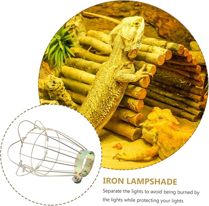 BESPORTBLE 5pcs Box Scald Lampshade Reptile Heating Lamp Lampshade Reptile Habitat Lighting Shade Break Resistance Ability