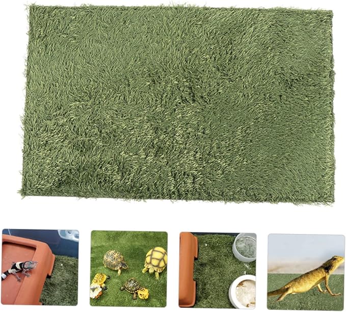 BESPORTBLE Household Reptile Carpet Mat Washable Terrarium Bedding for Lizard Gecko Snake and Tortoise Durable Easy to Cut and Comfortable Crawl Space for Pets