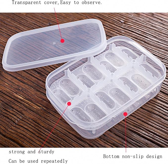Reptile Breeding Box OMEM Reptile Lizard Incubation Box, Hatchery Box, Suitable for Hatching Snake, Lizards, Lions Mane, Reptiles (Transparent)