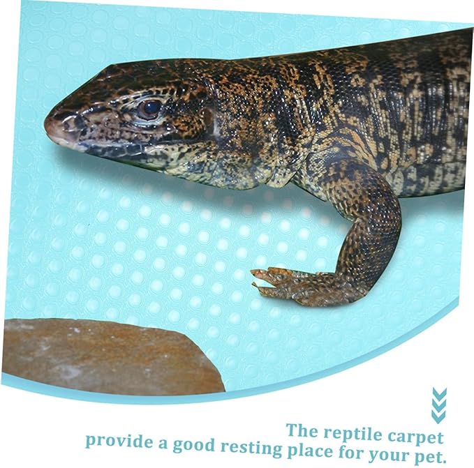 Levemolo Reptile Carpet Mat for Terrarium Non-Slip Substrate Liner for Leopard Gecko Lizard Snake and Tortoise Comfortable and Easy to Clean Reptile Bedding