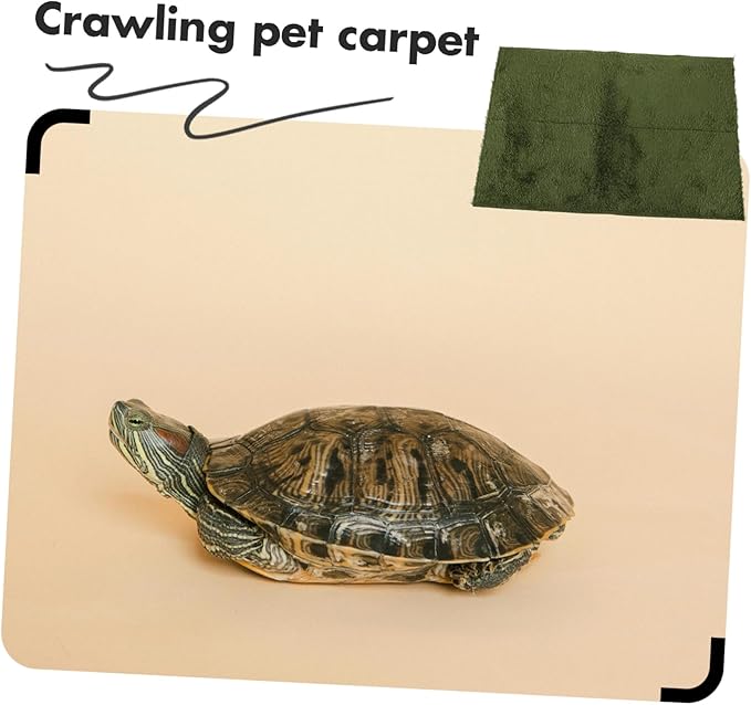 LIOOBO Reptile Carpet Fiber Pet Mat Easy Clean Rinse l for Bearded Dragon Lizard Turtle Snake Pet Supplies