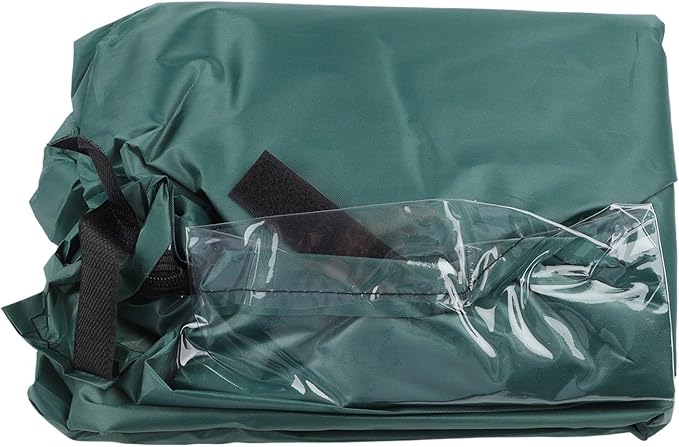 Triangle Rabbit Hutch Cover, Waterproof 210D Oxford Fabric With Adjustable Hem And Zipper, Clear Front For Indoor Outdoor Rabbit Or Guinea Pig Hutch, Green(green 180x52x86cm)
