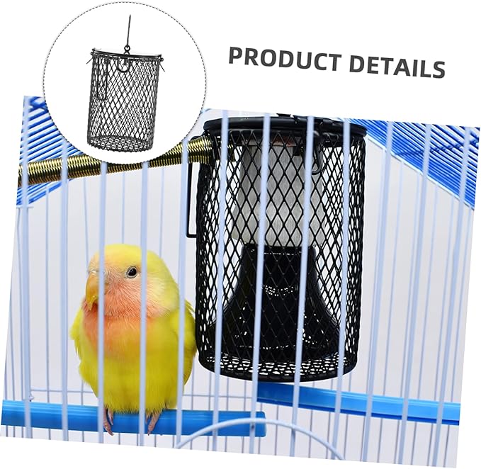 GALPADA Reptile Heating Lamp Shade Insulation Cover for Day Night Lamps High-Strength Material Easy to Install Suitable for Turtles Hamsters Parrots and Other Pets