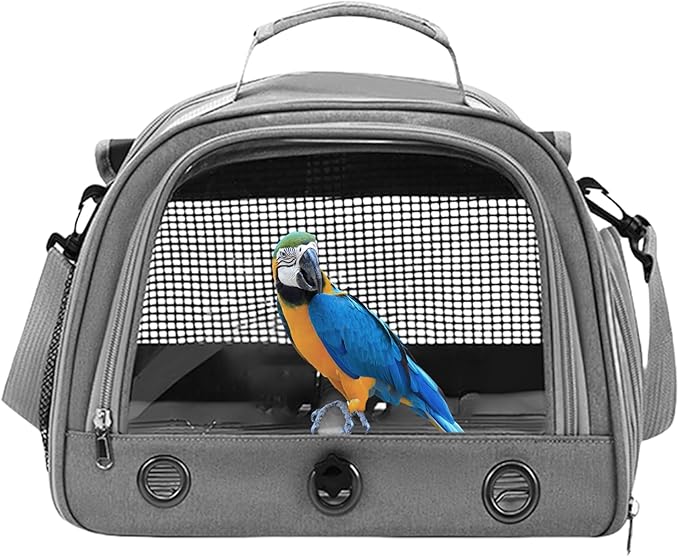 Parrot Travel Bag – Portable Single Shoulder Pet Carrier, Multi-Purpose Bird Bag | Lightweight Comfortable Design for Travel Yard Trips and Temporary Relocation