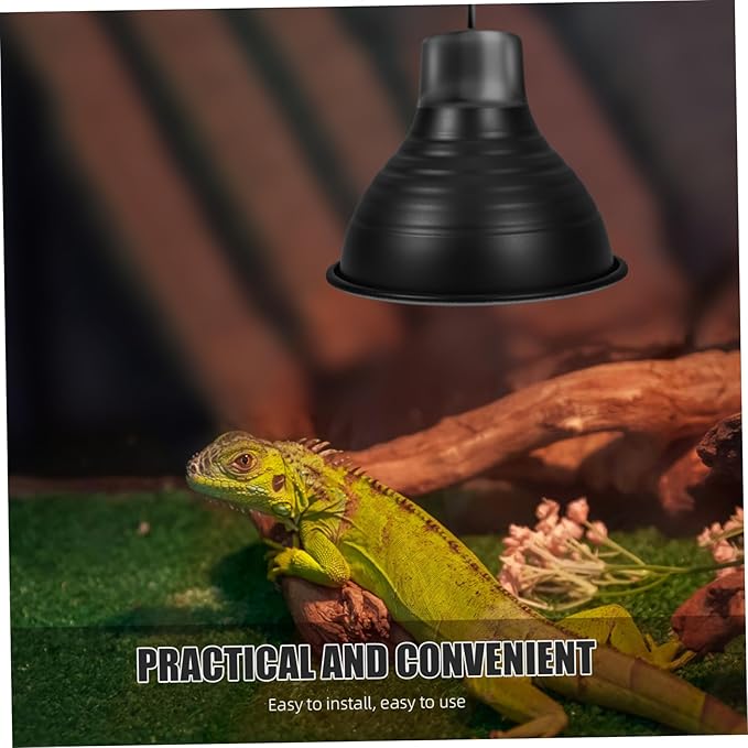 Levemolo Reptile Heat Lamp Cover with Insulation for Energy Savings Reflector Dome Lampshade for Lizards Snakes and Turtles Design for Optimal Heat Retention
