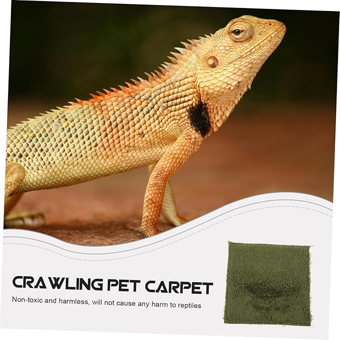 BESPORTBLE 3pcs Gecko Tank Reptile Carpet Snake Enclosure Liner Terrarium Reptile Mat Reusable Tortoise Bedding Substrate Lizard Mats Pet Supplies