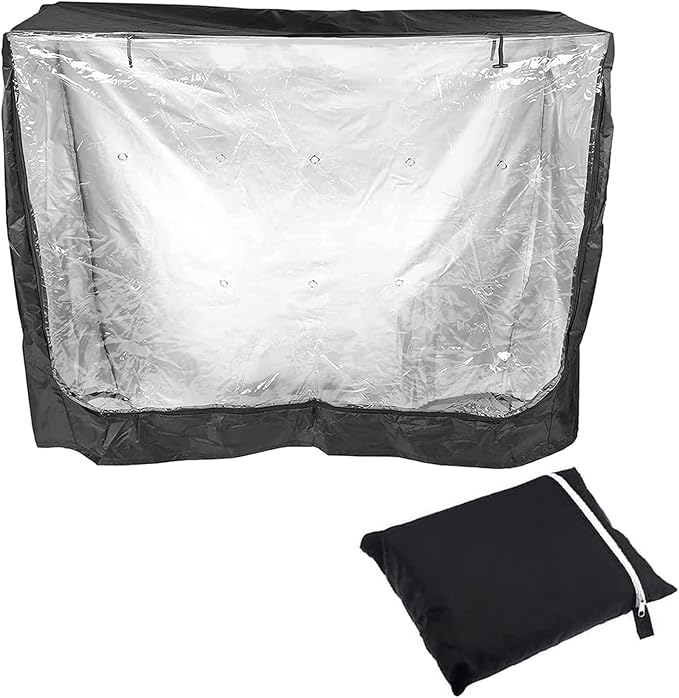 Rabbit Hutch Cover 210D Oxford Cloth Waterproof Pets Cage House Cover fit 48" Double Hutches/Double Black/Green/Grey/711(Black)