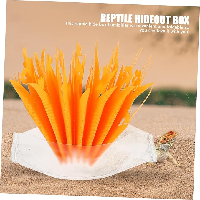 SUPVOX Reptile Humidifier Natural Absorbent Material for Tortoise and Tanks Creates Optimal Humidity for Reptile Habitats Compact Decorative Design