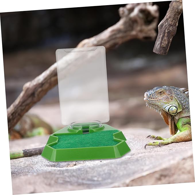 Toddmomy Reptile Water Dispenser Lizard Tank Accessory Hydration Feeder for Reptiles Easy Cleaning Design