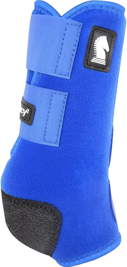 Classic Equine Legacy2 Support Boots, Front (Blue, Large)