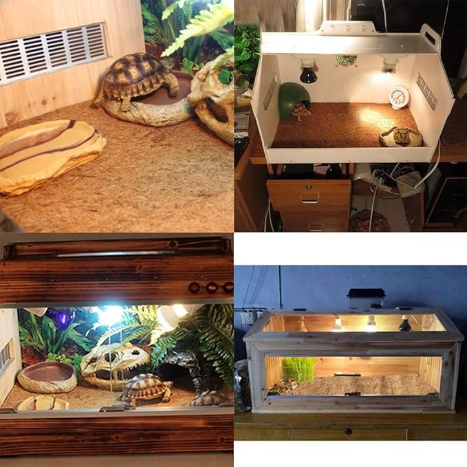 PIVBY 2 PCS Reptile Carpet, Natural Coco Coir Mat (15.74" x 11.81"), Coconut Fiber Substrate Pet Terrarium Liner for Bearded Dragon Tortoise Habitat Lizards Turtles Snakes Iguana Hermit Crab