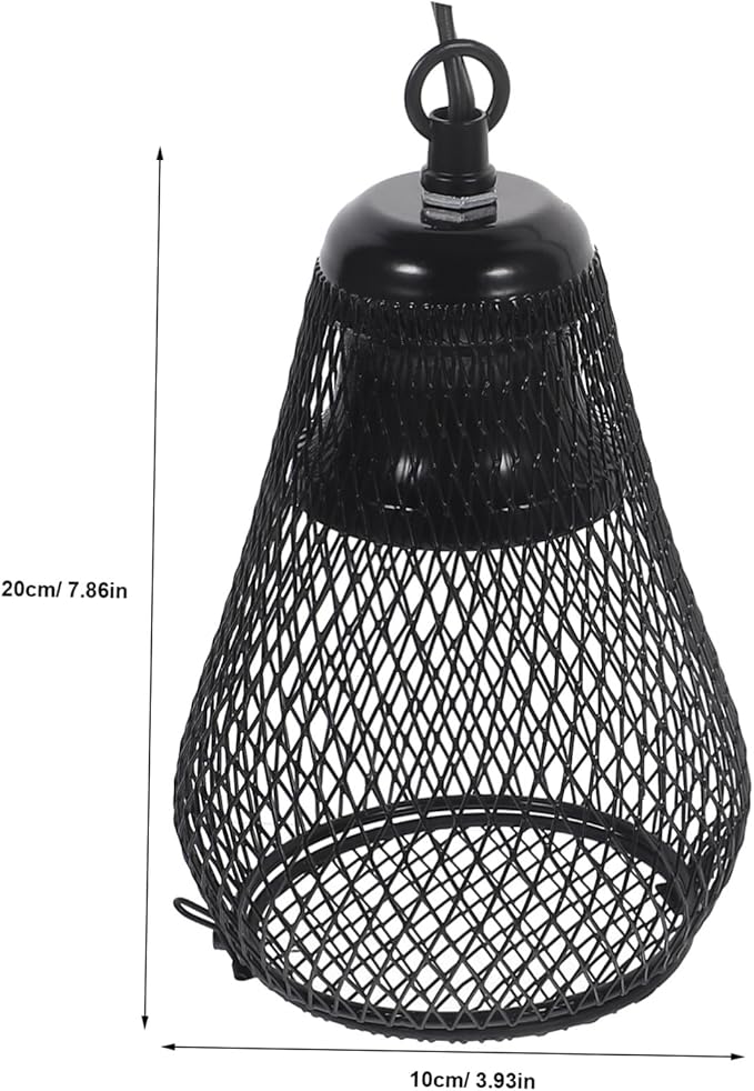 Reptile Heating Lamp Shade Scald Mesh Cover for Reptile Pet Lamps Durable Design Easy Installation Compatible with Various Bulbs for Turtles Rabbits Hamsters
