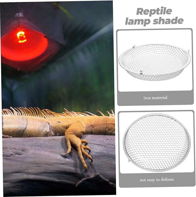 Heat Lamp for Reptiles Insulation Reptile Box Lampshade -scalding Mesh c