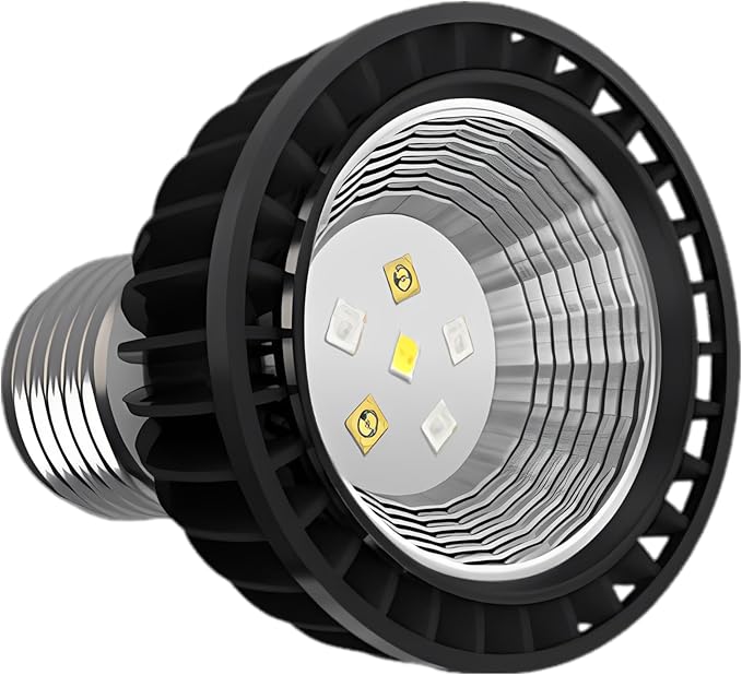 Uvb 5.0 Reptile Lamp, 3W Uva Uvb Bulb, Full Spectrum for Vitamin D3 Synthesis, Aluminum Shell, E27 Base, Energy Efficient, 2.8 X 2.4 X 2.4 in
