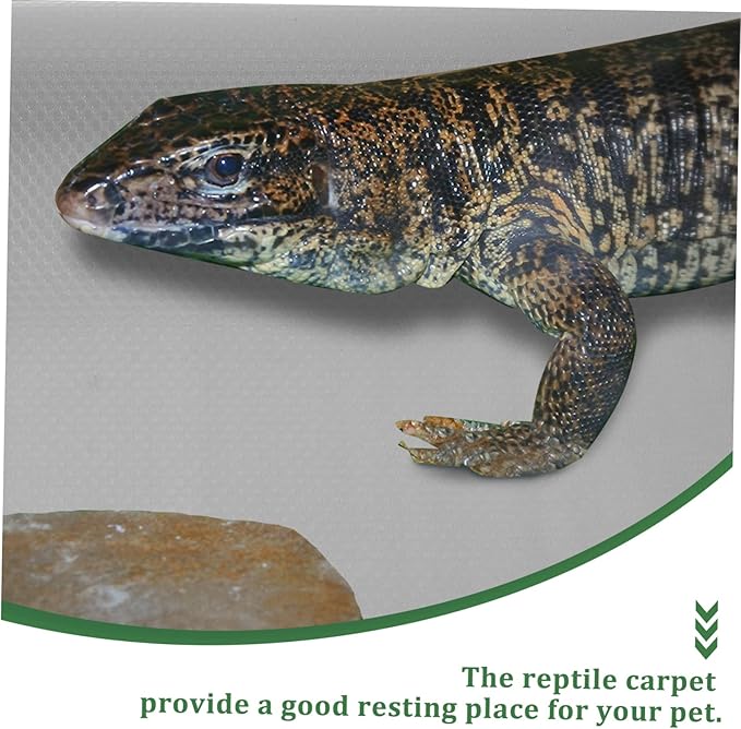 Toddmomy Reptile Carpet Mat for Bearded Dragon and Leopard Substrate Bedding Comfortable and Breathable Tank Liner for Snakes Lizards Tortoises and More