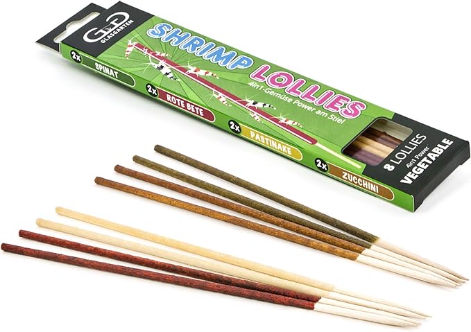 GlasGarten Shrimp Lollies - 4in1 Power Shrimp Food (8 Pieces, 4in1 Power Vegetable)