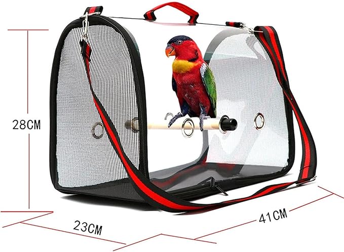 Universal Birdcage Bird Carrier Convenient Bird Travel Bag Portable Pet Bird Transparent Lightweight Travel Birdcage Covers for Outdoor Travel Parrot Cage Outdoor Bird Aviary (Color : C)