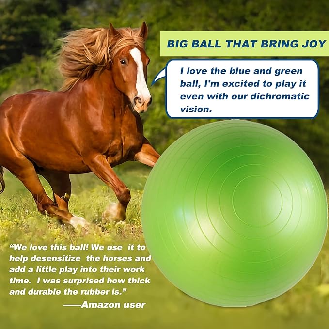 Horse Ball 40inch - Extra Large Toy for Adult Horses, Ideal for Pasture & Indoor Stall Boredom Relief