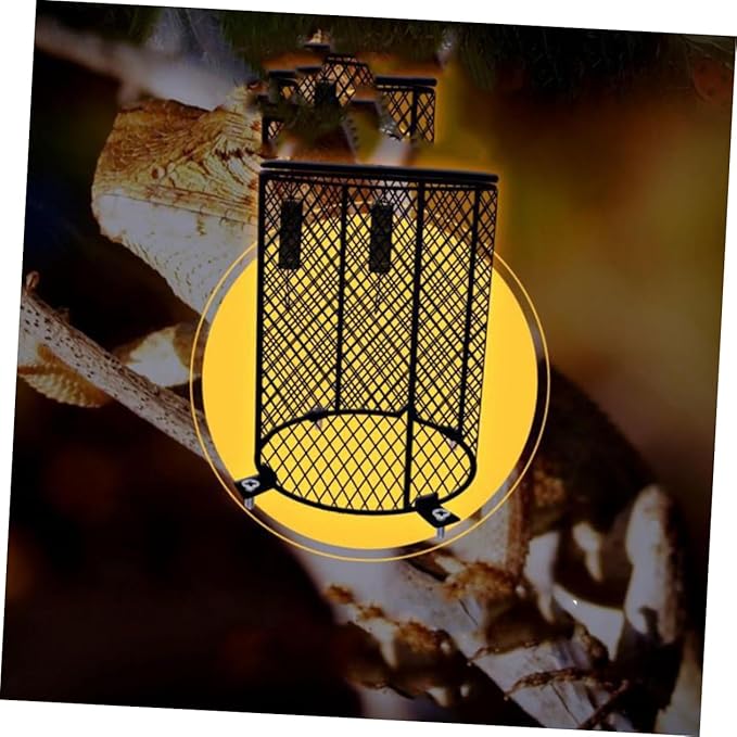 Reptile Scalding Lamp Shade Round Pet Lampshade for Heating for Reptile Habitat Compatible with Bulbs Durable Flexible Design