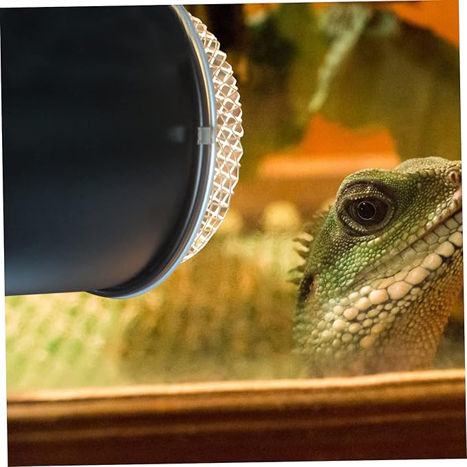 ERINGOGO Reptile Heat Lamp Cover Durable Protective Mesh for Heating Bulbs Terrariums Scald Design for Snakes Lizards and Other Reptiles