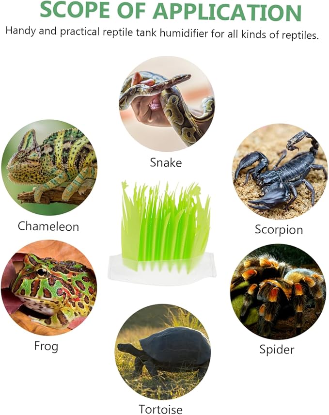 COLLBATH 2pcs Terrarium Humidifier for Reptiles Snake Decor Artificial Plant Humidifier Decorative Design