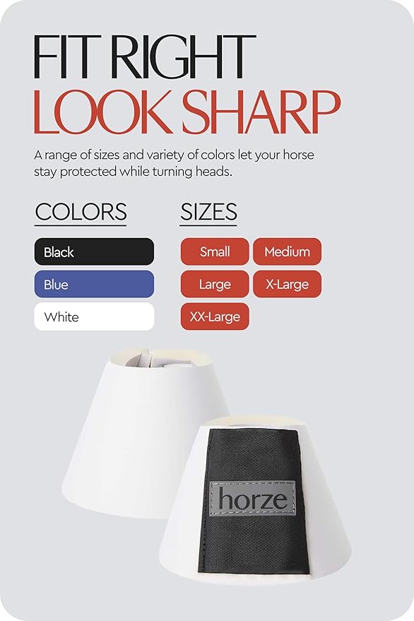 HORZE Pro Overreach Bell Boots for Horses | Neoprene Pair