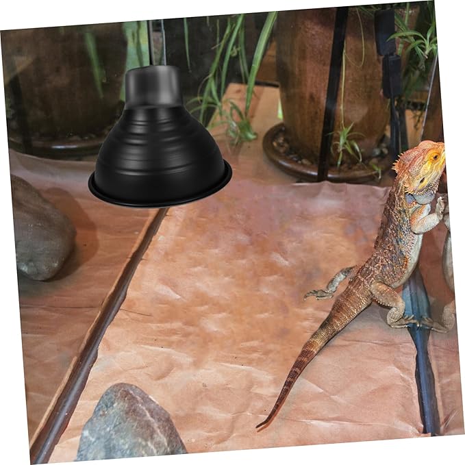 Levemolo Reptile Heat Lamp Cover with Insulation for Energy Savings Reflector Dome Lampshade for Lizards Snakes and Turtles Design for Optimal Heat Retention