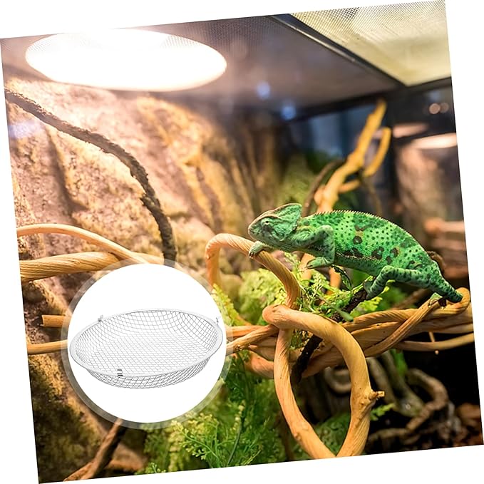 YARNOW Scalding Mesh Cover for Reptile Snake Light Heat Lamp Shade Turtle Tank Accessory Lampshade Shell Sturdy Material Easy Install Protect Pet