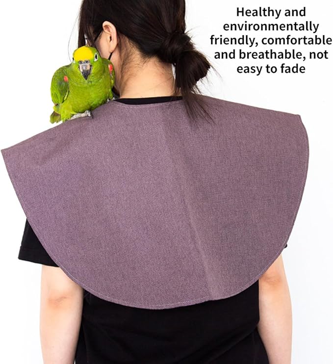 Pet Bird Shoulder Poop Protector and Protective Anti-Scratch Arm Guard Set, Anti-Bite Shoulder Pad Diaper Shawl for Parrot Macaw African Budgies Parakeet Agapornis Fischeri Cockatiel Lovebird