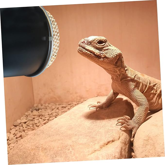 BESPORTBLE Easy Install Reptile Lampshade Accessory Insulated Cover for Heat Lamp Protect Your Pet