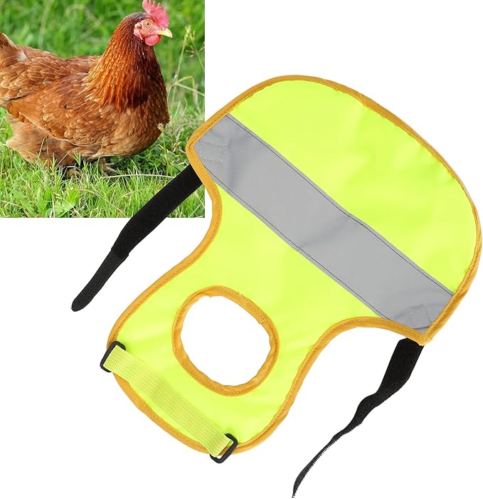 GLOGLOW Chicken Vest, Chicken Harness Adjustable Chicken Harness Leash Pet Vest Holder for Duck Litter Dog Hens Goose(Green)