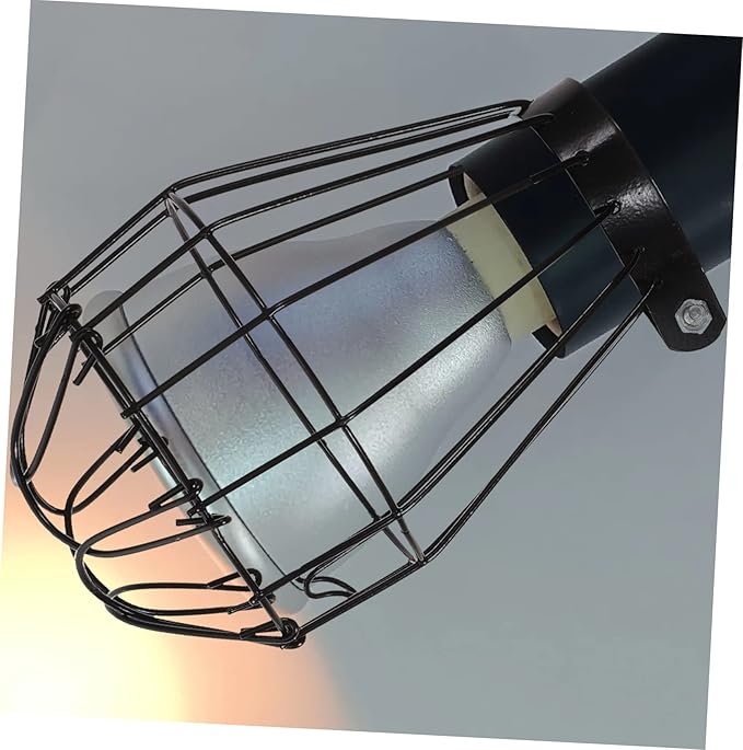 Yardwe 2pcs Reptile Heat Lamp Cover Mesh Shade Scalding for Turtles Snakes Lizards Easy Install for Reptile Tanks and Basking Areas