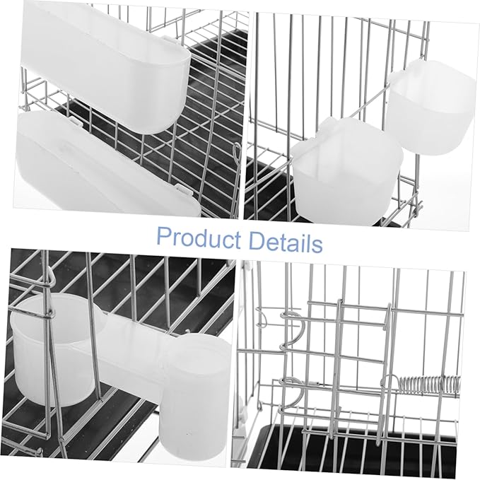 Toyvian Pigeon Cage with Lock Tray for Breeding and Pairing Portable Bird Crate for Homing Pigeons Parrots and Canaries Easy to Clean and Secure Design