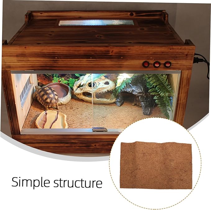 ERINGOGO Terrarium Bedding Reptile Mat Coconut Fiber 60x40cm Reptile Supplies Natural Bedding