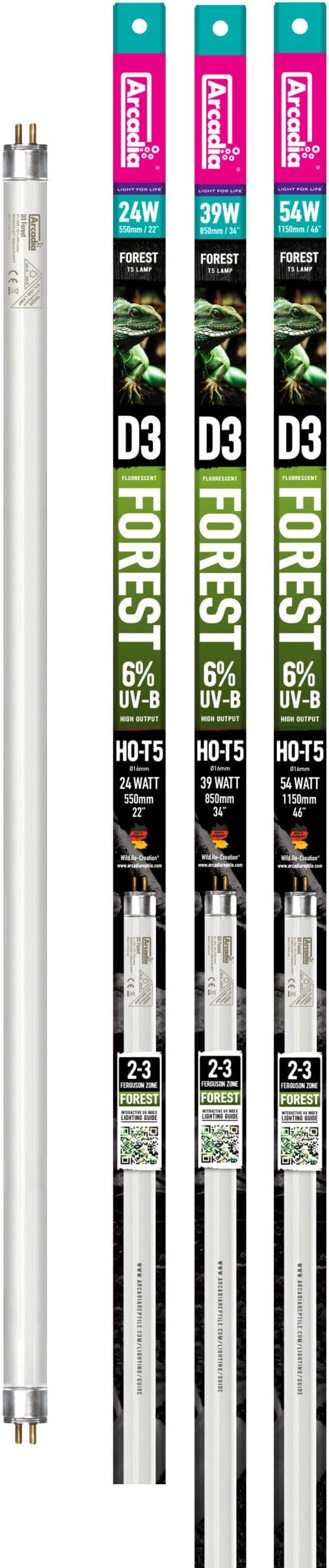 Arcadia D3 UVB Lamp - 39W - Forest