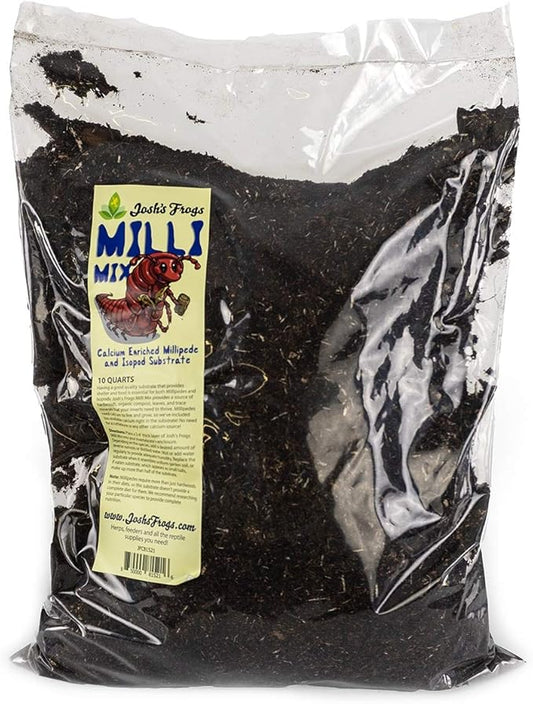 Josh's Frogs Milli Mix Calcium Enriched Millipede and Isopod Substrate (10 Quarts)