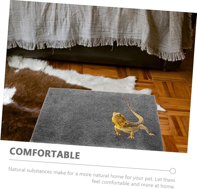 BESPORTBLE 3PCS Reptile Carpet Mat Water Absorbent Substrate for Tortoise Gecko Lizard Bearded Dragon Terrarium Bedding for Reptile Habitat