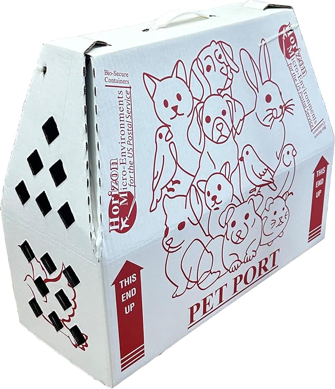 10 Boxes per Pack($6.25 Each)! Ex Large, Sturdy & Reusable Cardboard Pet Carrier