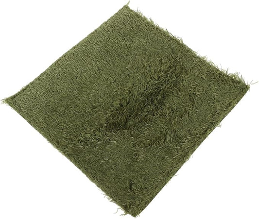 Milisten Reptile Carpet Substrate Liner for Terrarium Moisture Retaining Faux Grass Mat for Amphibians and Tortoises Reptile Bedding for Comfortable Habitat