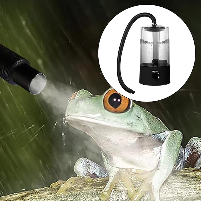 Reptile Humidifiers Mister 4 Liters with Extension Hose US 110V Plug Quiet to Use Top Fill Design Fog Machine Pet Supplies
