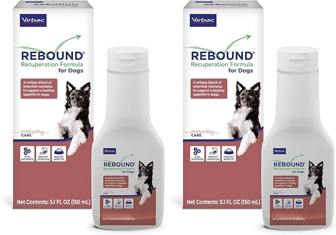 Virbac Rebound® Recuperation Formula for Dogs - Promotes the Restoration of Healthy Digestion, Hydration, and Nutrition (Pack of 2)