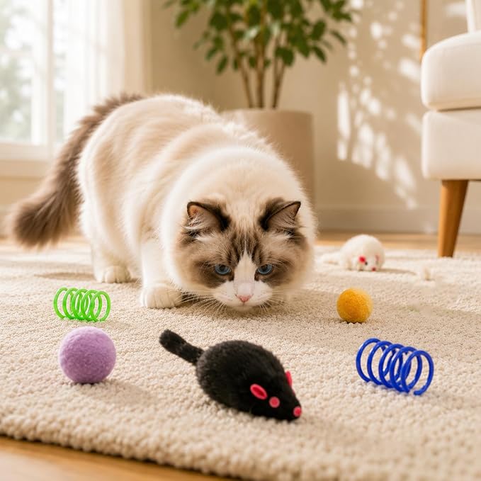 Cat Toys for Indoor Cats, 46 Pack Interactive Cat Toy Set for Kitten - Image 4